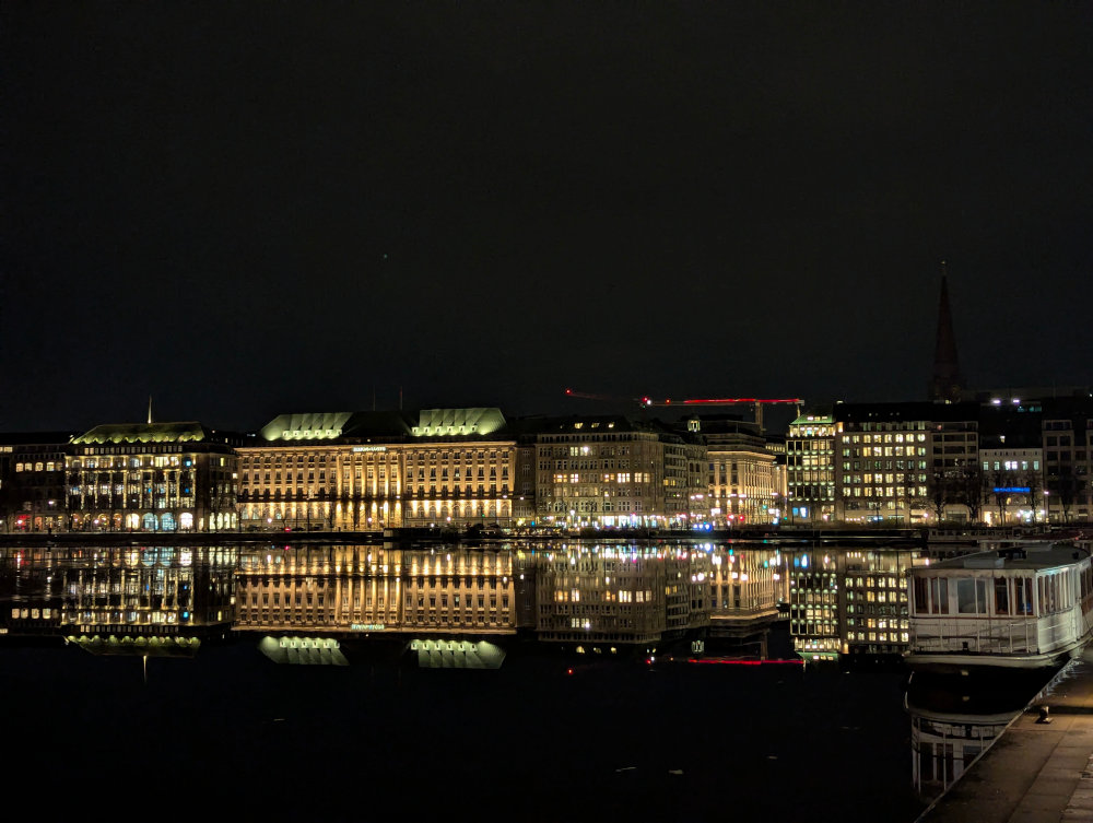 Binnenalster am Abend des 16.1.26